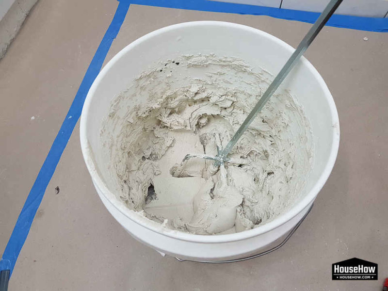 Thinset mortar is my favorite adhesive for the installation of any type of tiles on any type of substrate because we do not have the effect of tiles being drawn in while it is drying © HouseHow.com