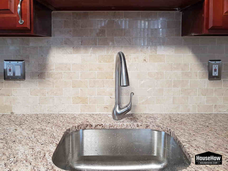 In kitchens, tiles are practically always installed on the drywall © HouseHow.com