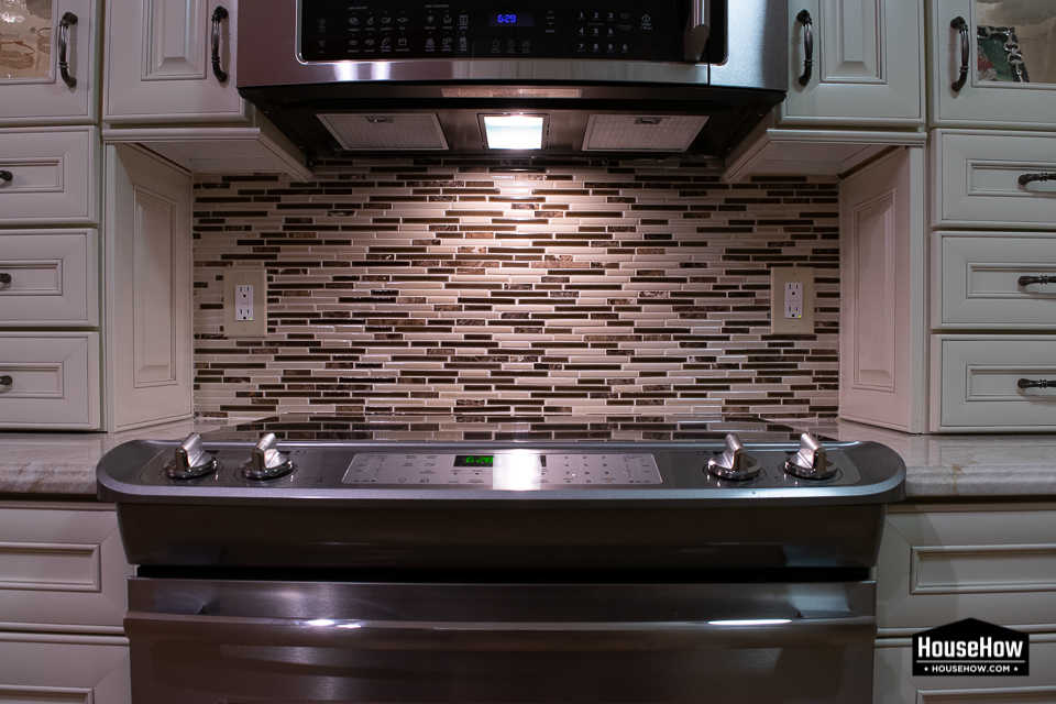 Backsplash tiles can be installed directly on the drywall without replacing the sheetrock with concrete boards. 