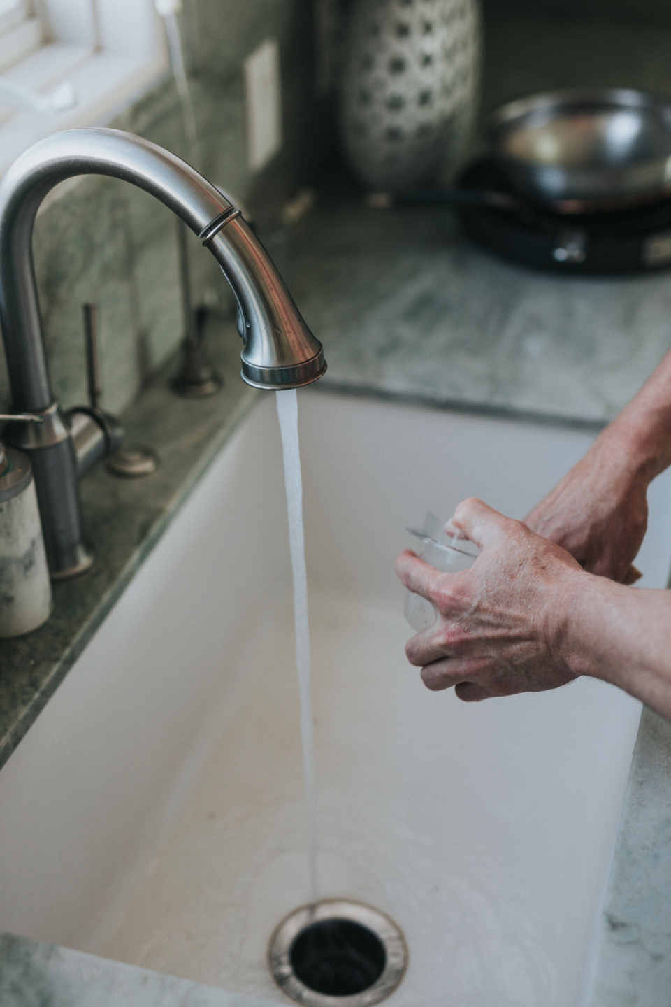 Don’t put large chunks of food material in the garbage disposal unit